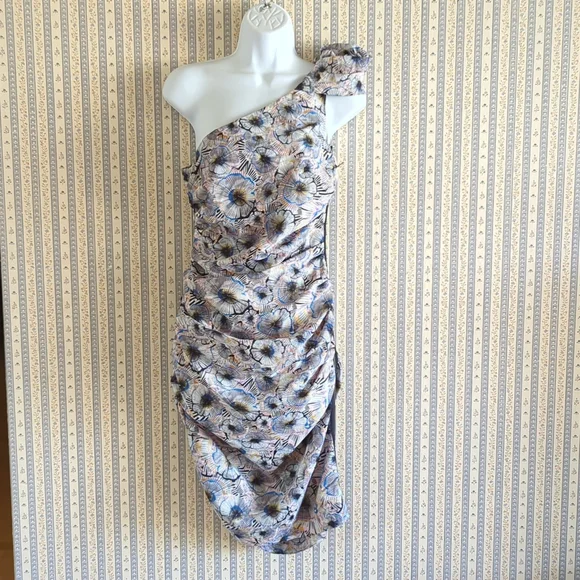Rachel Rachel Roy Dresses | Rachel Roy Floral One Shoulder Dress Asymmetrical 4 | Color: Blue/Pink | Size: 4 | Ryanlucah's Closet Rachel Rachel Roy Dresses | Rachel Roy Floral One Shoulder Dress Asymmetrical 4 | Color: Blue/Pink | Size: 4 | Ryanlucah's Closet